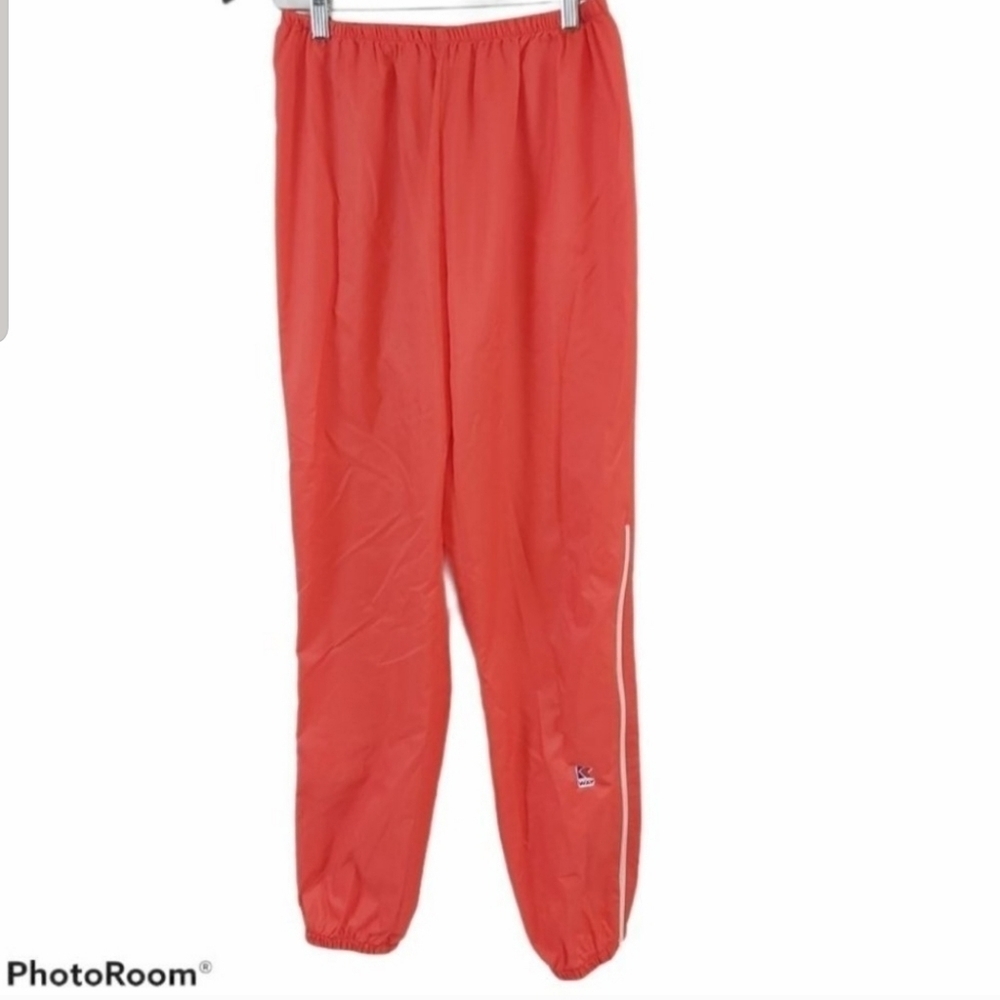 Vintage K-Way Orange Ankle Zip  Retro Track Pant Joggers 5